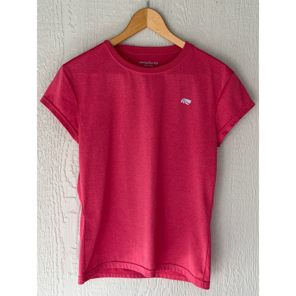 Marika Tek Dry Wik Performance Tee Womens Medium Pink Heather Athletic T-Shirt